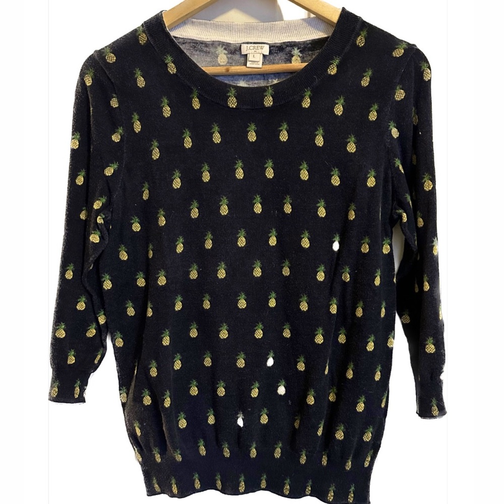 Navy Pineapple Sweater